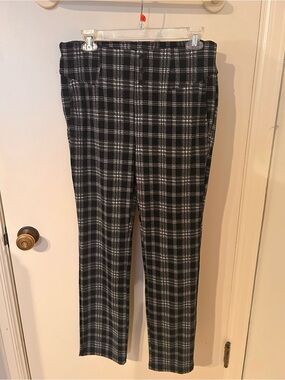 HALARA Black & White Plaid Women’s Dress Pants